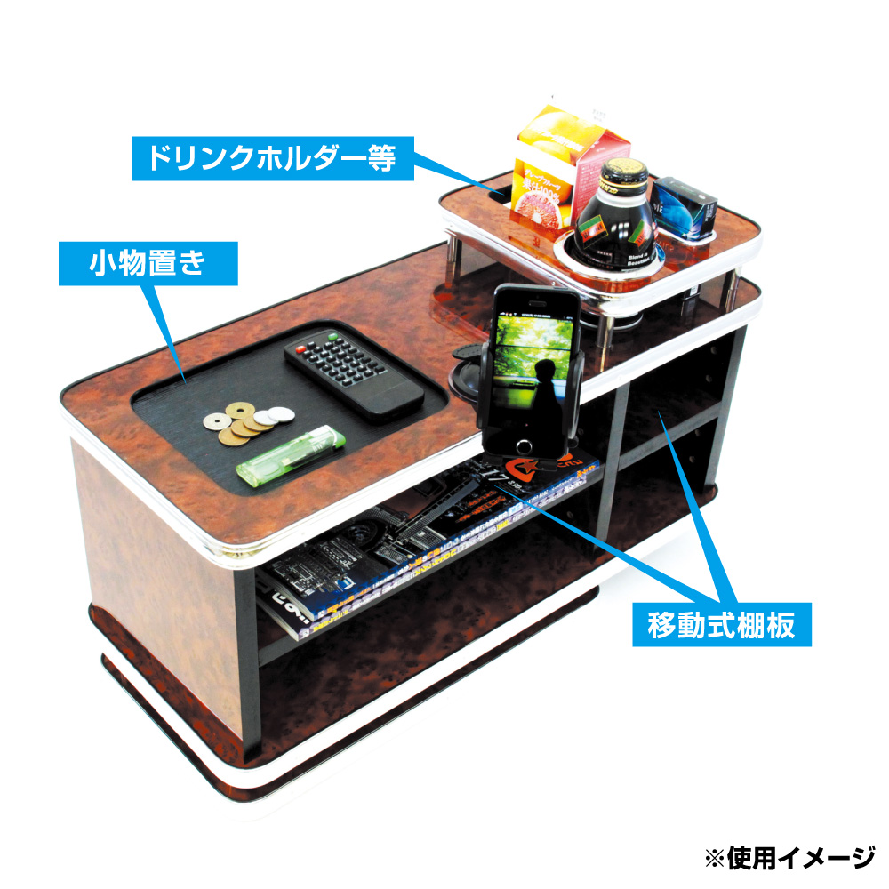 【TECHNINE】コンソールBOX棚3点セット【新格子レッド】 トラック用 新格子3段コンソールボックス | 【公式】トラック