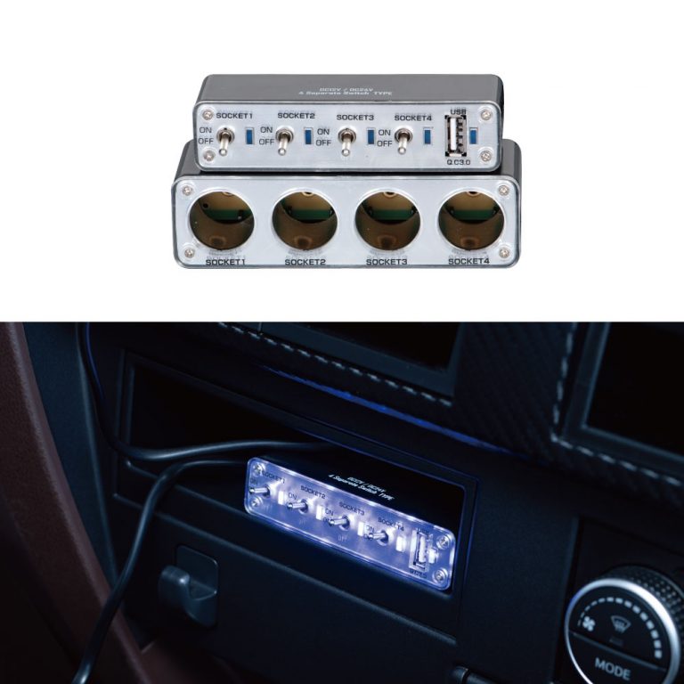 On Offスイッチ機能付きセパレートタイプ４連ソケット Usbポート付き 株式会社ジェット イノウエ