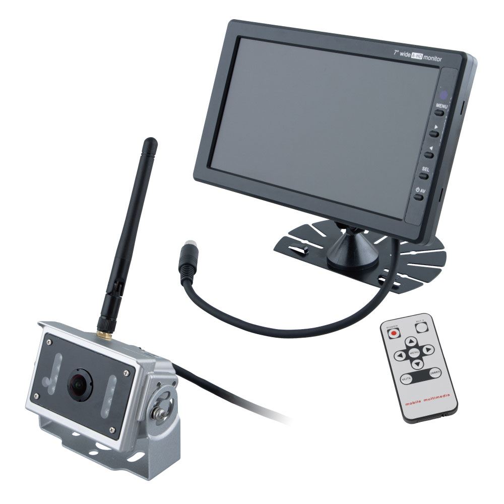 GX-404AHD 超広角無線AHDカメラ&７インチ高精細AHDモニターセット