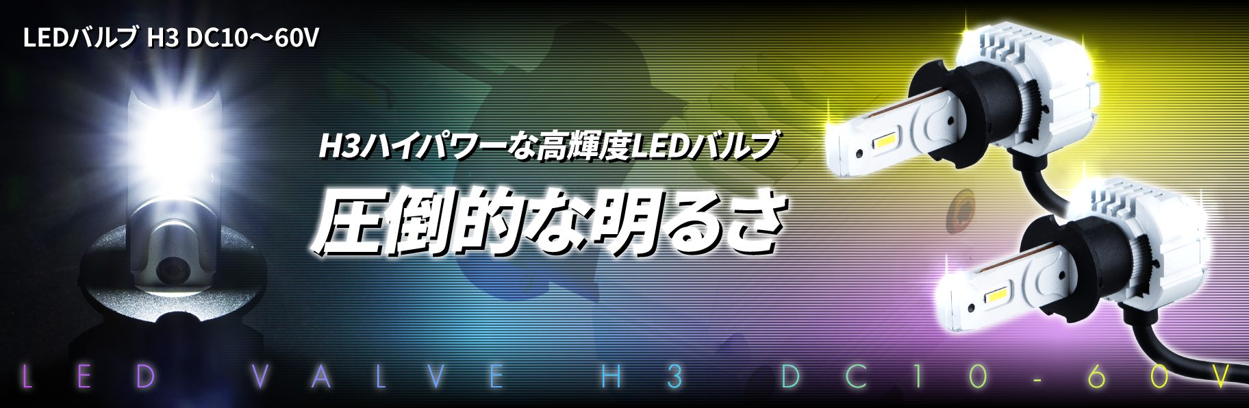 LEDバルブ H3 DC10~60V